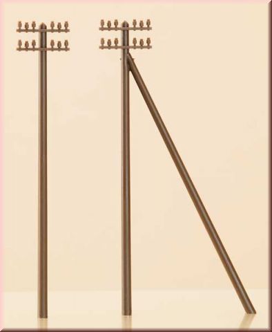 Auhagen 41204 Telegrafní sloupy 12 ks, výška 73 mm