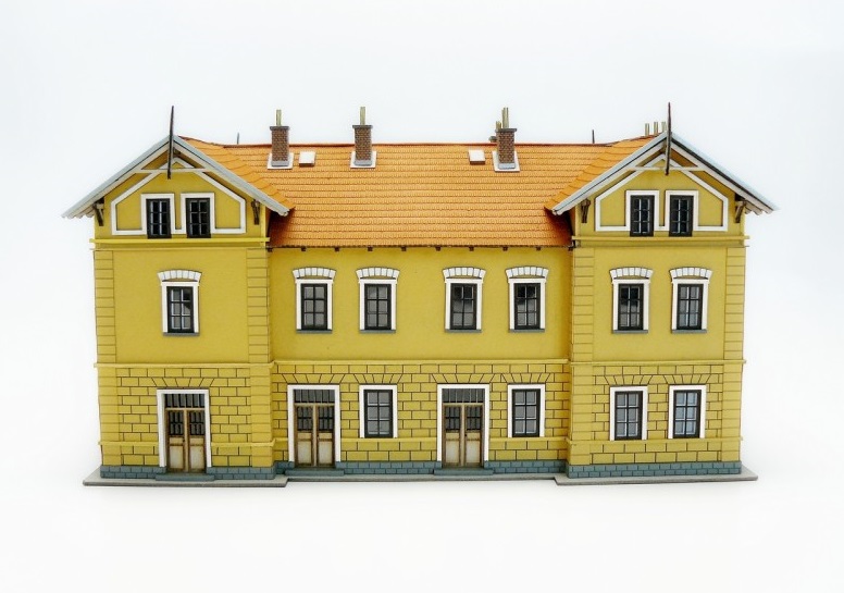 Igra model 161015 Nádraží Jemnice, stavebnice Laser Cut