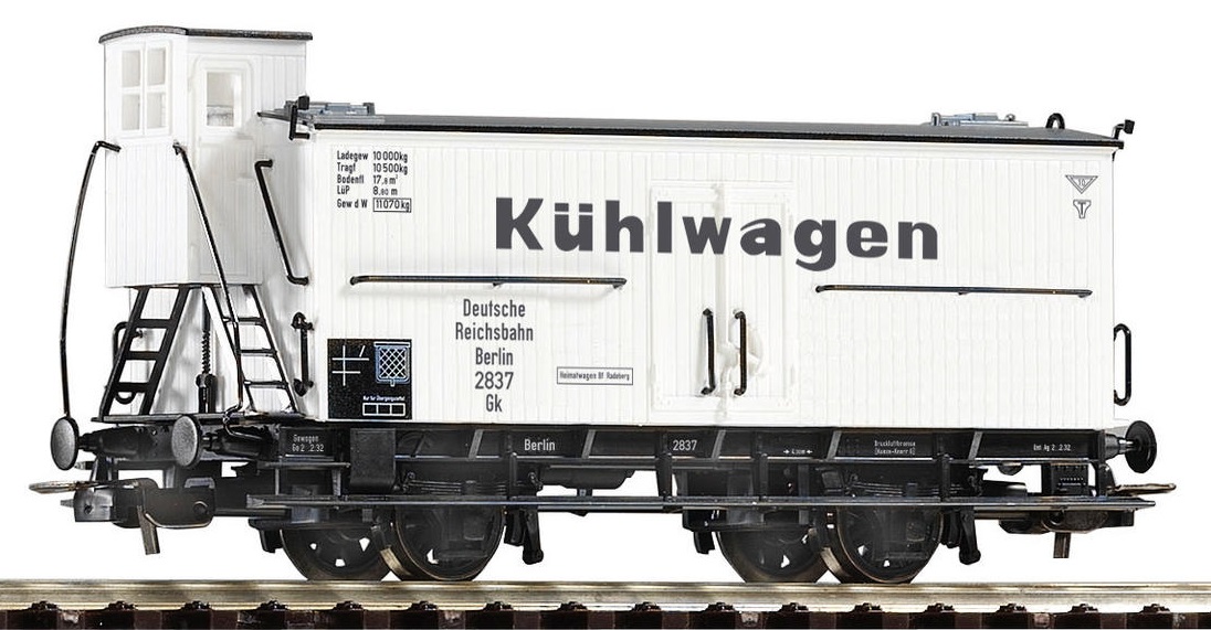 Piko 54719 Chladírenský 2-osý vůz Gk s brzdařskou budkou Berlin DRG