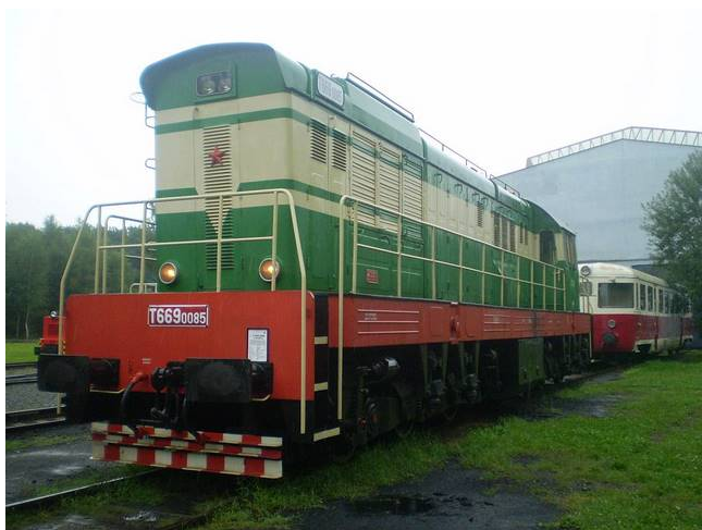 DK-model TT0205 Motorová loko řady 770 (T 669.0) Čmelák, staveb. z lept. plechu