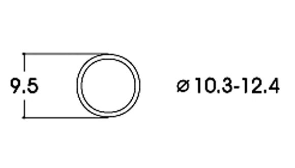 Roco 40074 Bandáž 9,5 mm - použití pro dvojkolí 10,3 - 12,4 mm