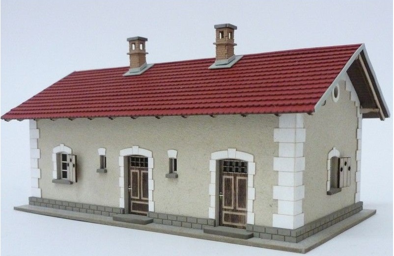 Igra model 151008 Čekárna s vedlejším bytem, stavebnice Laser Cut