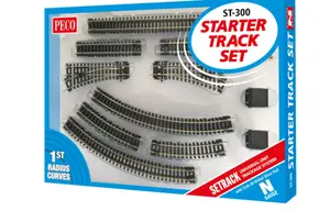 Peco ST300 Set kolejiva SETRACK pro začátečníky, rádius R1 228mm