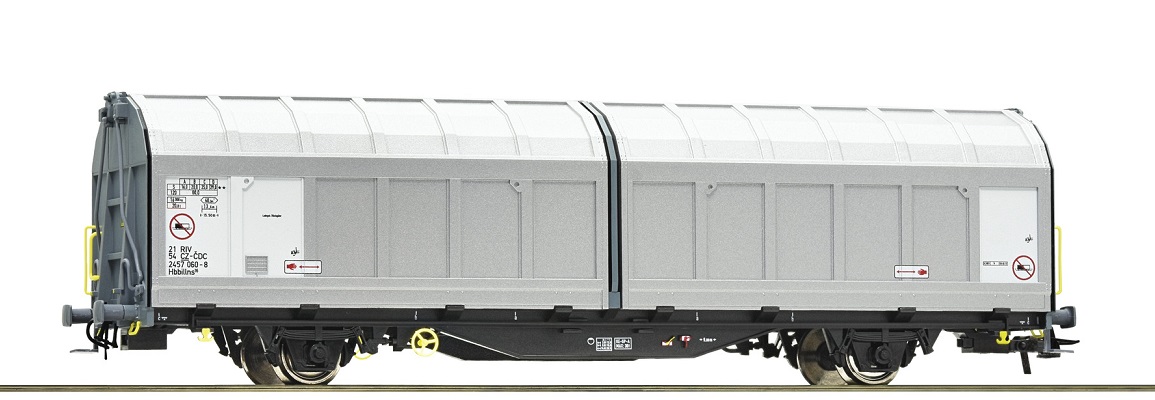 Roco 77486 Uzavřený 4-osý vůz Hbbillns s posuvnými bočnicemi ČD Cargo