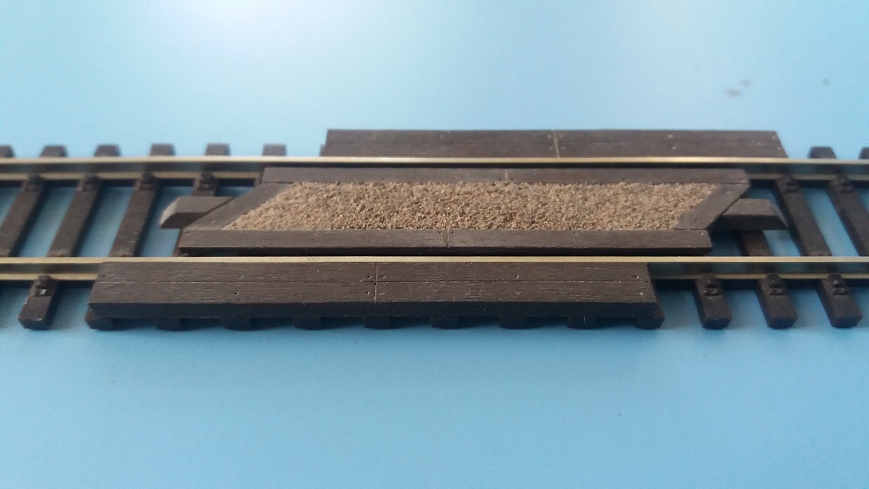 VERAMO CZ H0050218 Přejezd šikmý L/P pro kolej výška 2,1 mm PATINA