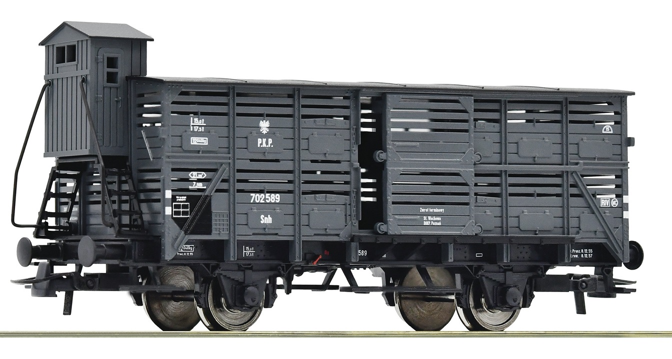 Roco 76310 Uzavřený 2-osý vůz Snh s brzdařskou budkou PKP