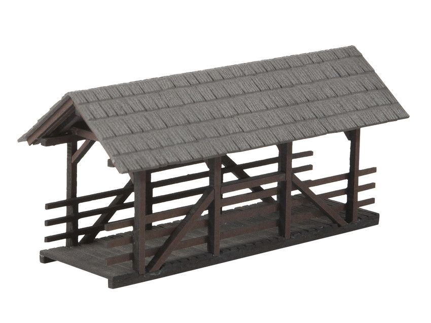 Noch 14372 Krytý most pro chodce 79 x 35 x 39mm, stavebnice Laser-Cut minis