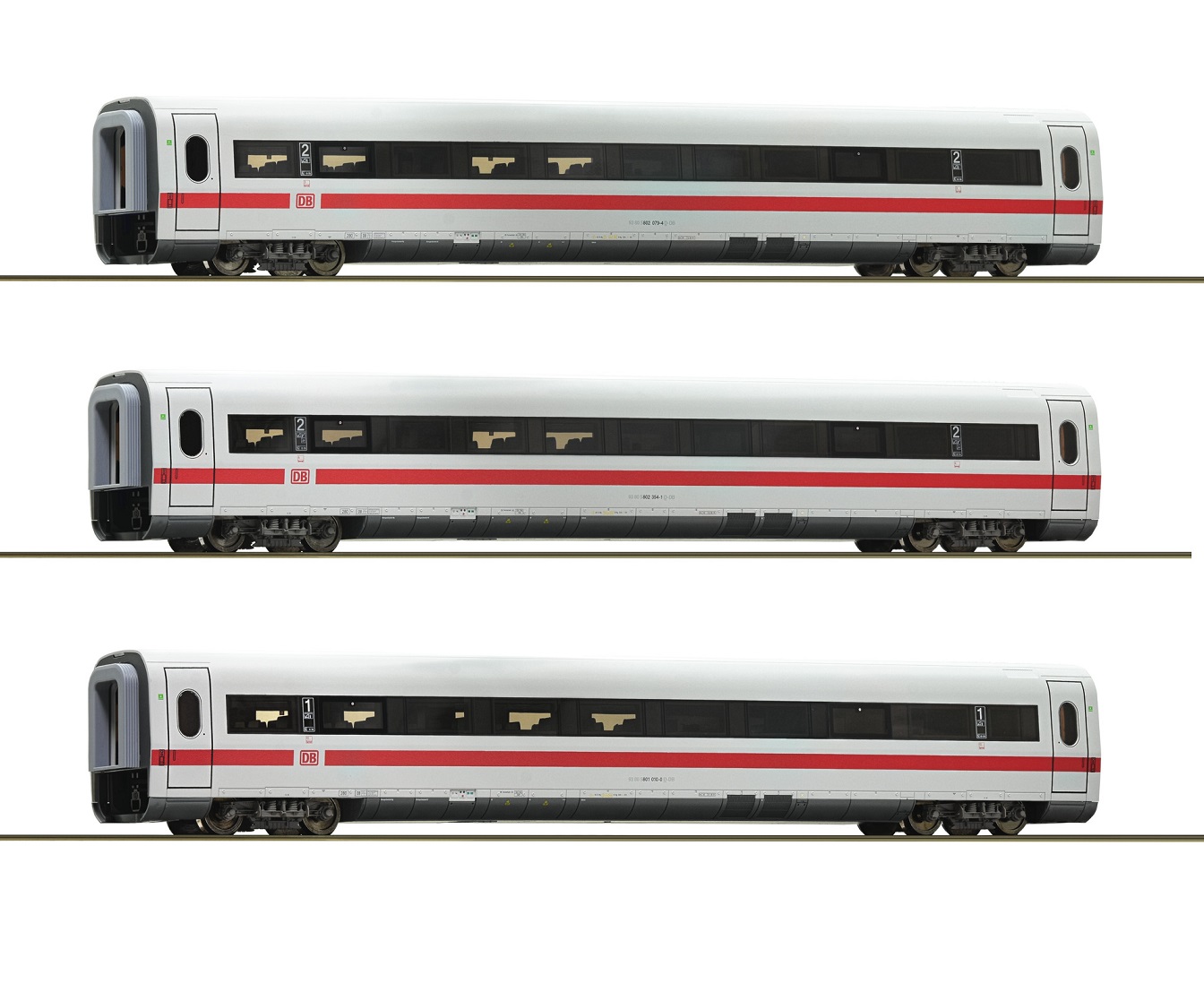 Roco 74031 Tří vozový set vložených vozů pro ICE 1 BR 401 DB !!! AKCE !!!