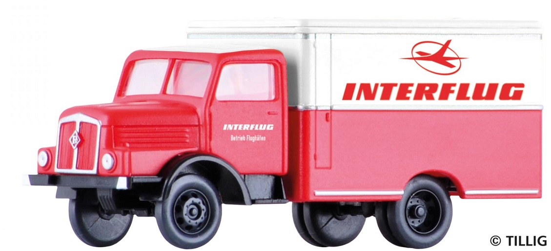 Tillig 19071 Nákladní auto skříň H3A "Interflug"