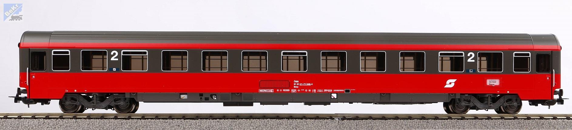 Piko 58540 Osobní 4-osý vozů Eurofima, 2. tř. Bmz ÖBB