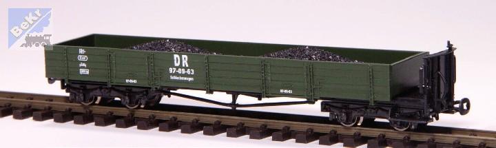 PMT 54421 Otevřený nízkostenný 4-osý vůz s brzdařskou plošinou Schlackenwagen DR