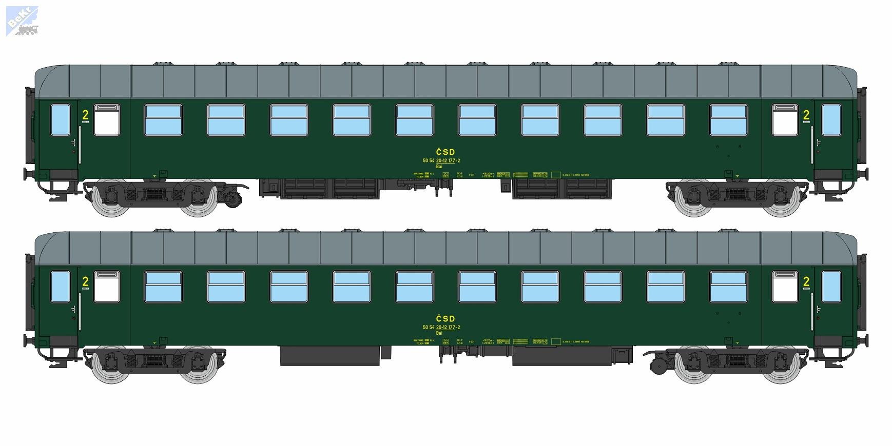Igra model 97200020 Osobní 4-osý vůz 2. tř. Bai Depo-Brno ČSD