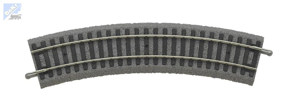 Piko 55411 A-Gleis oblouková kolej na dřevěných pražcích s podložím R1, r 360mm, 30°