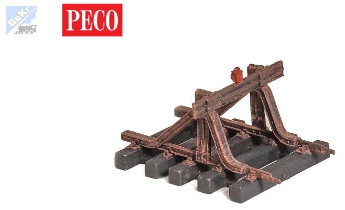 Peco SL-1240 Kolejová koncovka s kolejí zarážedlo, stavebnice, 4ks/bal.