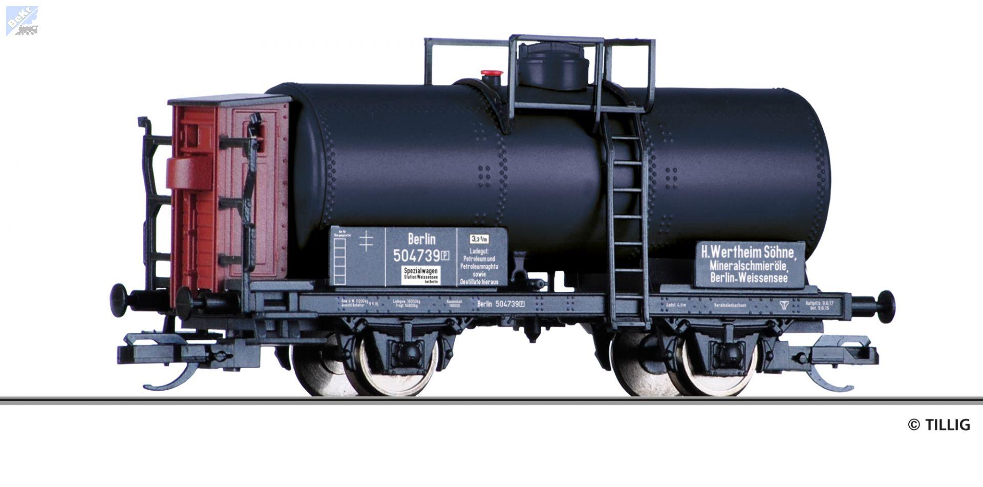 Tillig 95870 Cisterna 2-osá „H. Wertheim Söhne“ K.P.E.V.