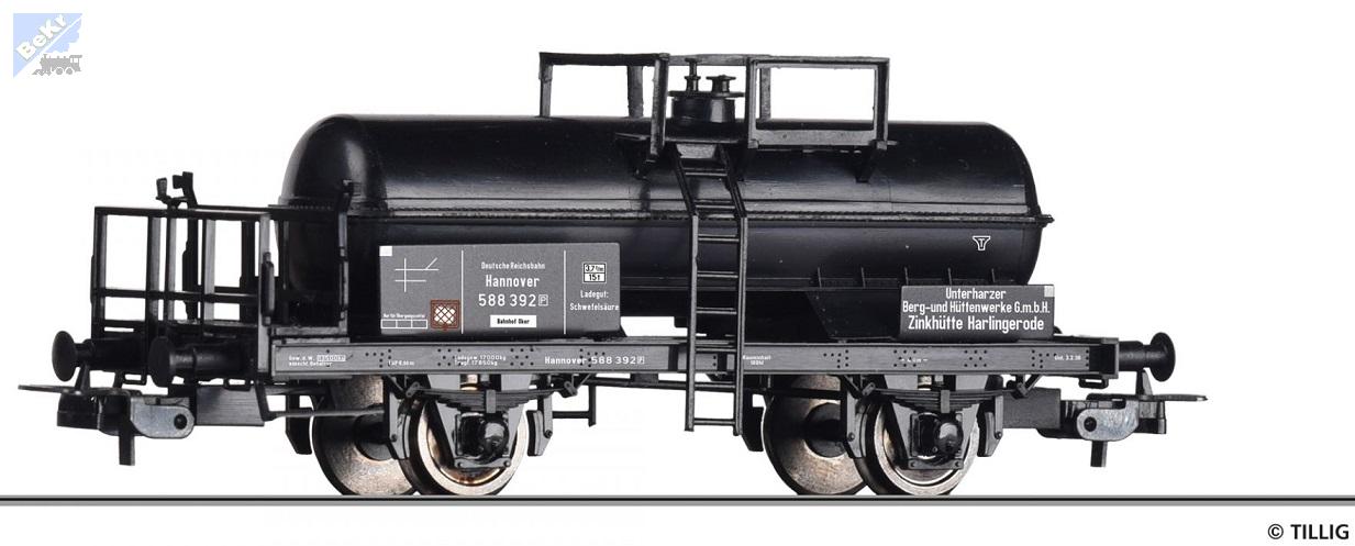 Tillig 77019 Cisterna 2-osá „Unterharzer Berg- und Hüttenwerke GmbH“ DRG