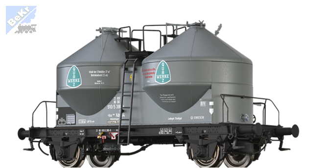 Brawa 50529 Nádobový 2-osý vůz Ucs 908 "QUARZWERKE" DB