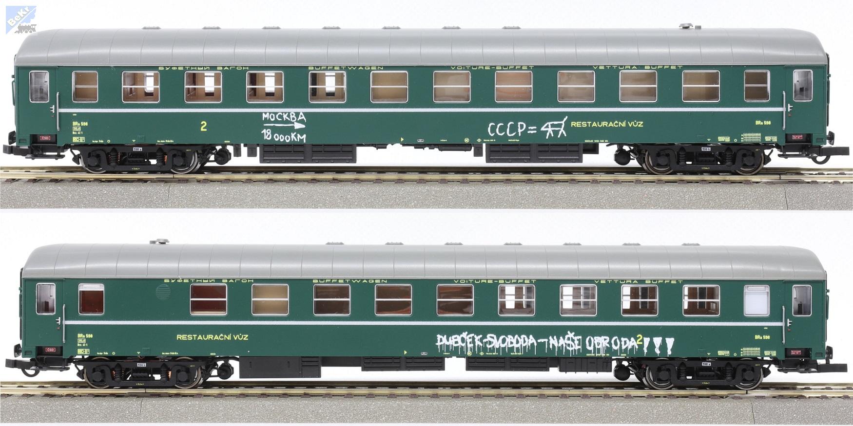 Igra model 97110036 Restaurační 4-osý vůz BRa 4dv., Depo-Praha ČSD (rok 1968)