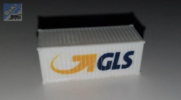 Vláčky 3D print 30111 Kontejner bílý GLS
