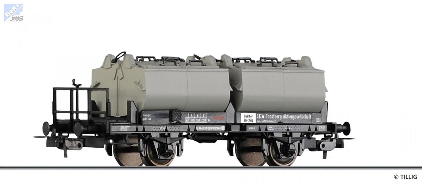 Tillig 77021 Nádobový 2-osý vůz na přepravu vápna "SKW Trostberg" DB