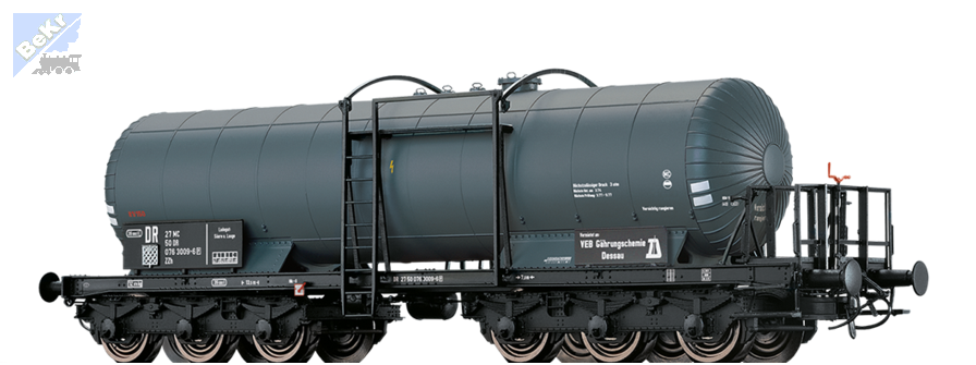 Brawa 50560 Kotlový 6-osý vůz ZZh "VEB GÄRHRUNGSCHEMIE DESSAU" DR