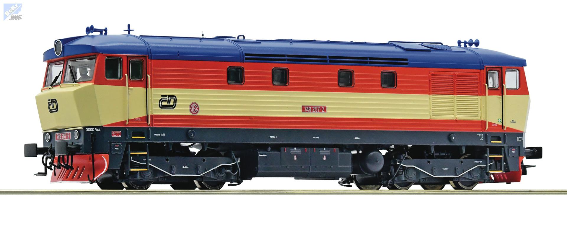 Roco 7300008 Dieselová lokomotiva 749 257-2 ČD Zamračená