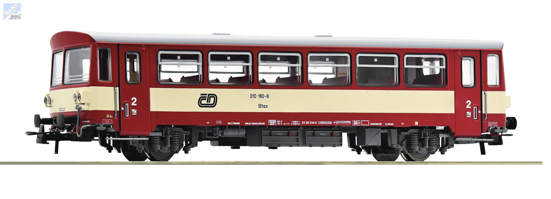 Roco 74242 Přívěsný vůz Btax k motorovému vozu 810 ČD