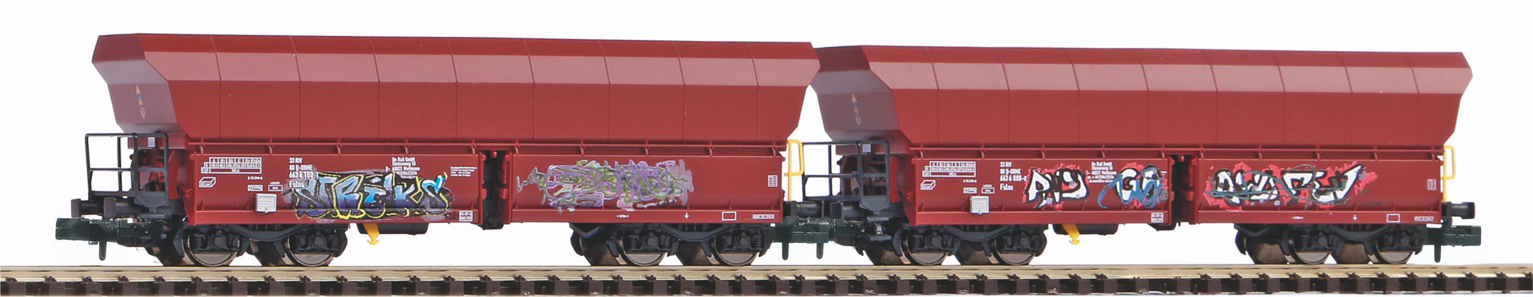 Piko 40716 Set dvou výsypných 4-osý vůz Falns graffiti OnRail