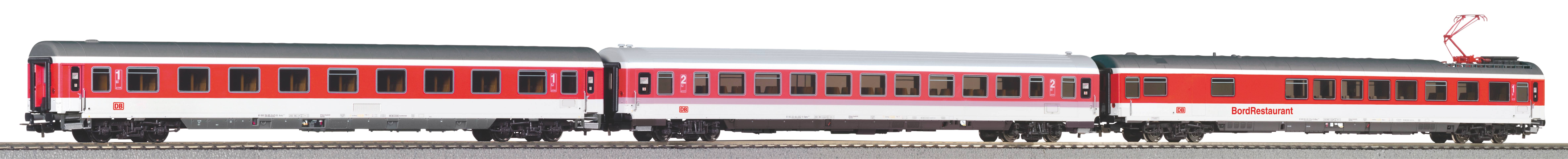 Piko 58248 Set tří osobních 4-osých vozů 1x 1. tř. Avmz, 1x 2. tř. Bpmz, 1x restaurační 1. tř. ARmz "Gorch Fock" DB AG !!! AKCE !!!