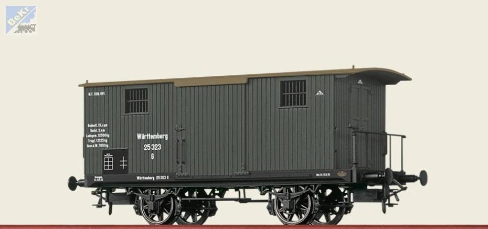 Brawa 47727 Uzavřený 2-osý vůz G K.W.St.E.