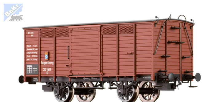 Brawa 48046 Uzavřený 2-osý vůz G K.Bay.Sts.B.