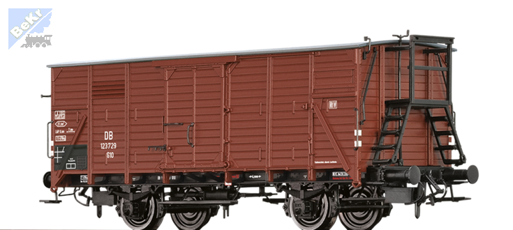 Brawa 49875 Uzavřený 2-osý vůz G 10 s brzdařskou vyvýšenou plošinou DB