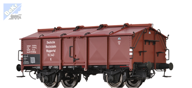Brawa 50552 Uzavřený 2-osý vůz K s odklápěcími víky (Klappdeckelwagen) DRG