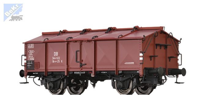 Brawa 50549 Uzavřený 2-osý vůz Uk-v-25 s odklápěcími víky (Klappdeckelwagen) DB