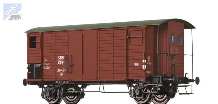 Brawa 47892 Uzavřený 2-osý vůz K2 SBB