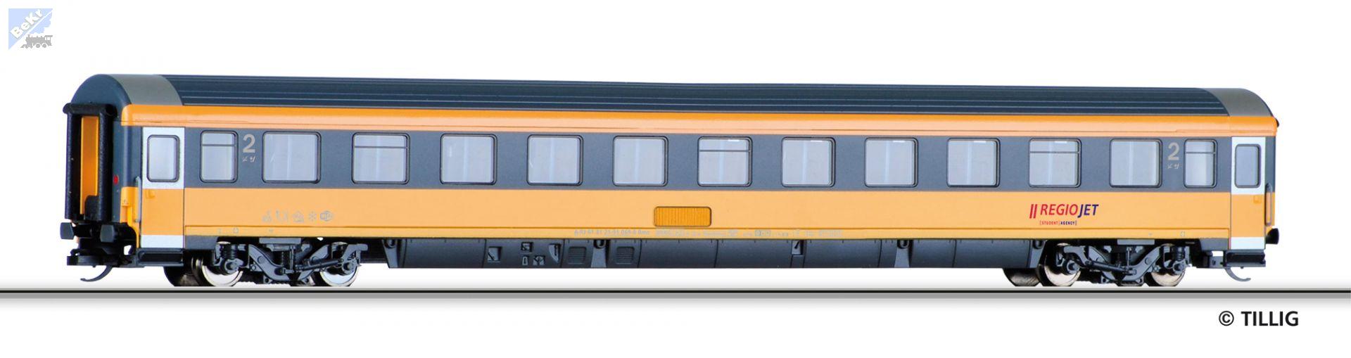 Tillig 16257 Osobní 4-osý vůz 2. tř. Bmz REGIOJET