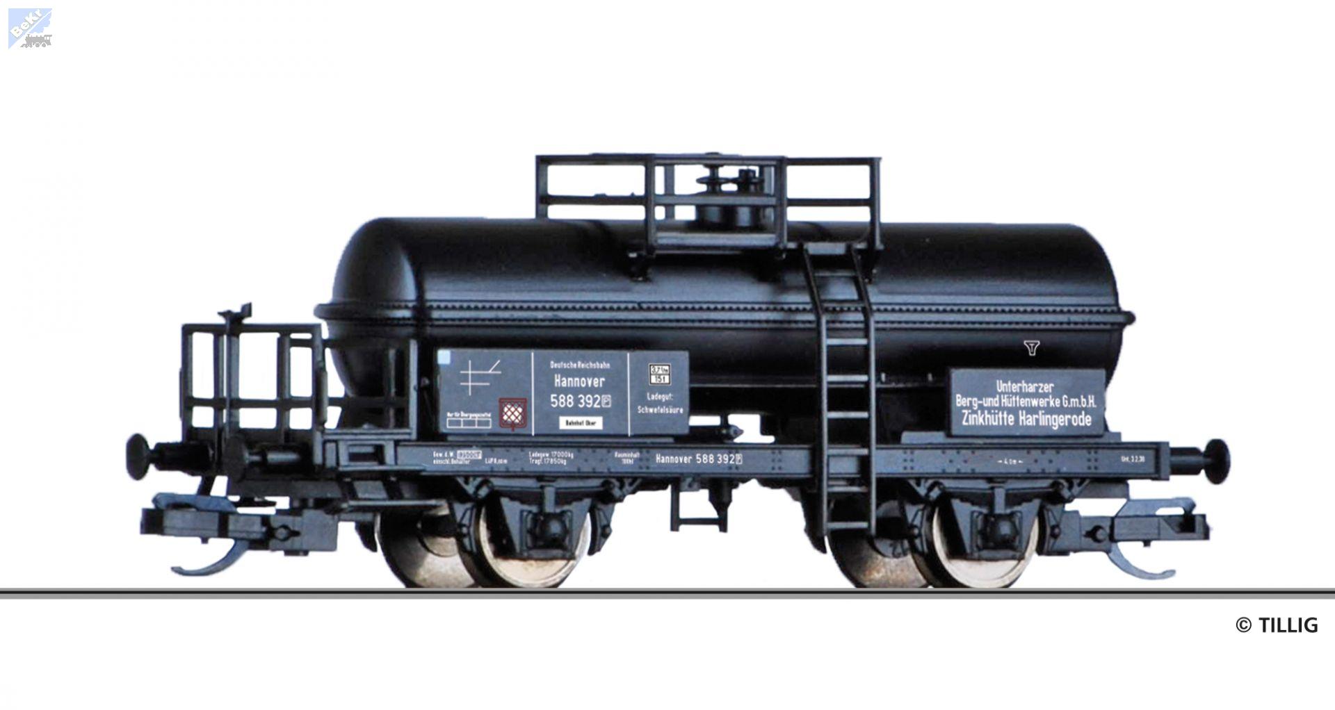 Tillig 14986 Cisterna 2-osá "Unterharzer Berg- und Hüttenwerke GmbH" DRG