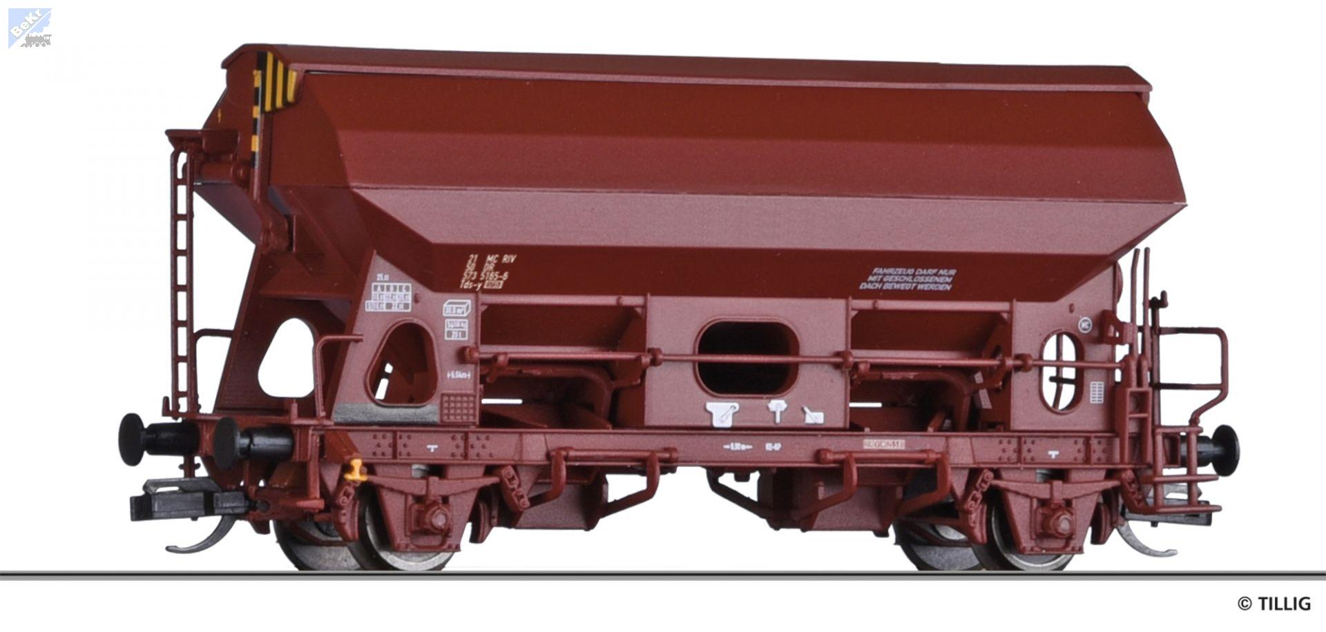 Tillig 17568 Výsypný 2-osý vůz Tds-y 5735 s otvírací střechou DR
