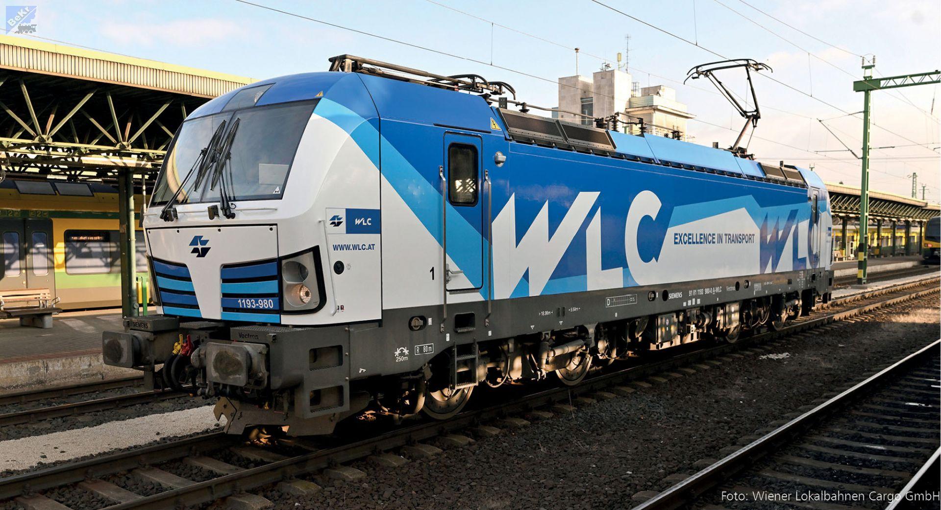 Tillig 04841 Elektrická lokomotiva 1193-980-0 Vectron Wiener Lokalbahnen Cargo GmbH