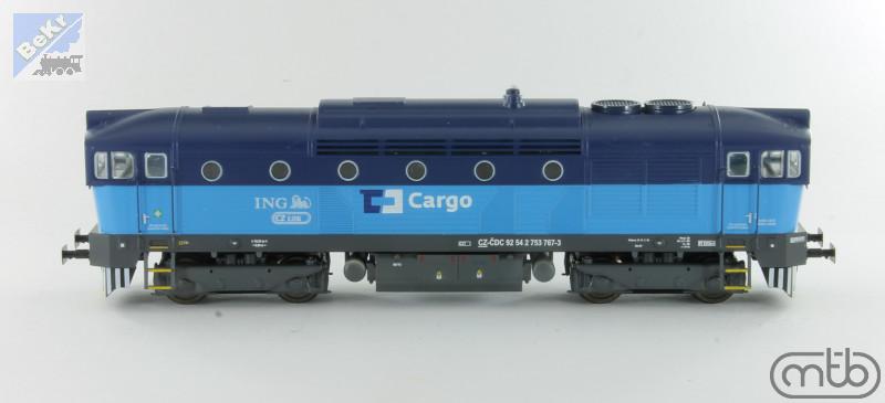 MTB 753767 Dieselová lokomotiva 753 767-3 ČD Cargo Brejlovec