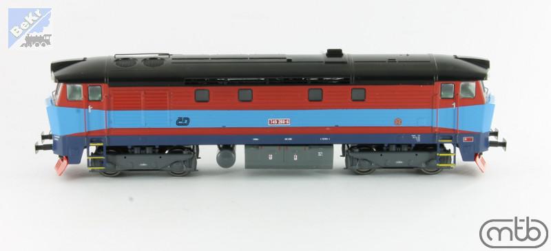 MTB 749260 Dieselová lokomotiva 749 260-6 ČD Zamračená