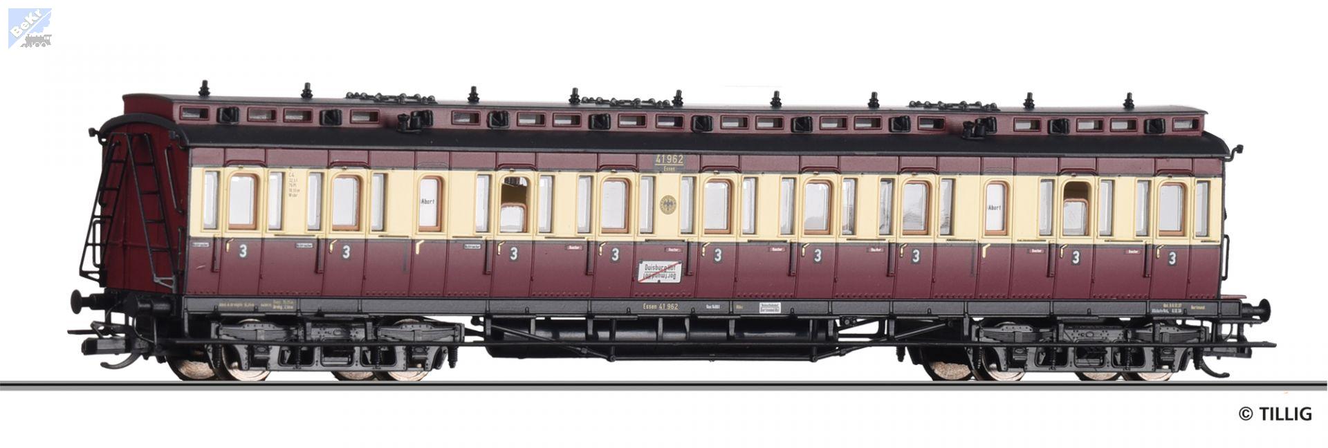 Tillig 13166 Osobní 4-osý vůz 3. tř. "Ruhr-Schnellverkehr" DRG