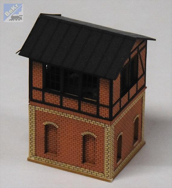 BuBi-model N60183 Hradlo Ostrava, 35 x 34 x 71 mm, barvená stavebnice Laser-Cut