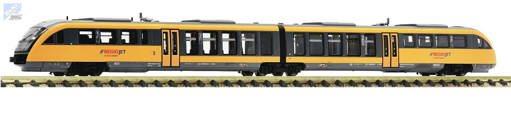 Fleischmann 742011 Motorový dvou vozový vůz 642 331-2 + Bpd REGIOJET !!! AKCE !!!