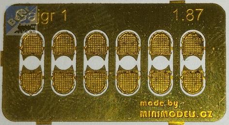 Minimodels 87K6007 Gajgr - lapač střešních splavenin litinový  v.1, 12ks, model z leptaného plechu