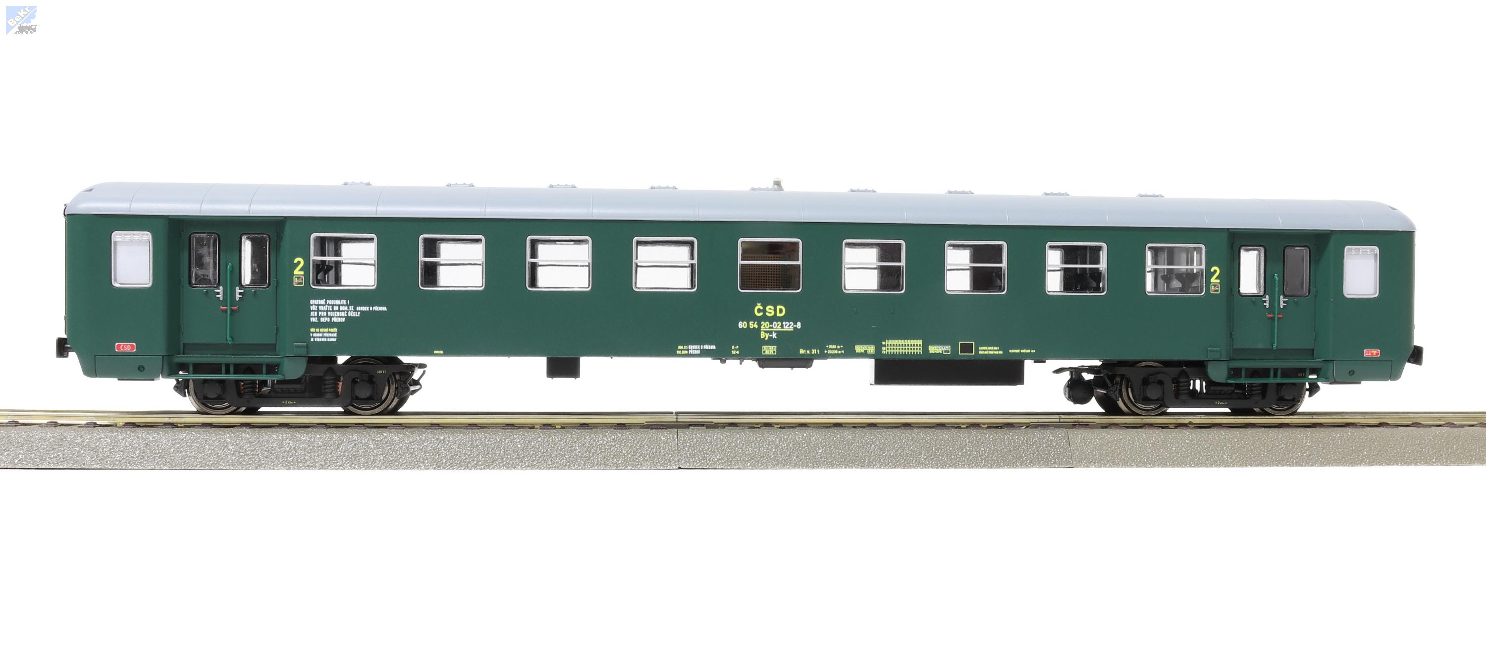 Igra model 97110046 Osobní 4-osý vůz 2. tř., By-k, 8dv., Depo-Přerov ČSD