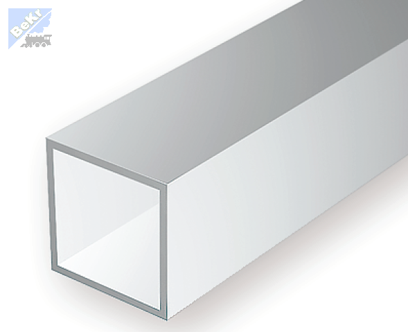 Evergreen 254 Uzavřený profil dutý čtvercového průřezu 6.3 x 6.3mm, délka 350mm/2ks, polystyren-PS