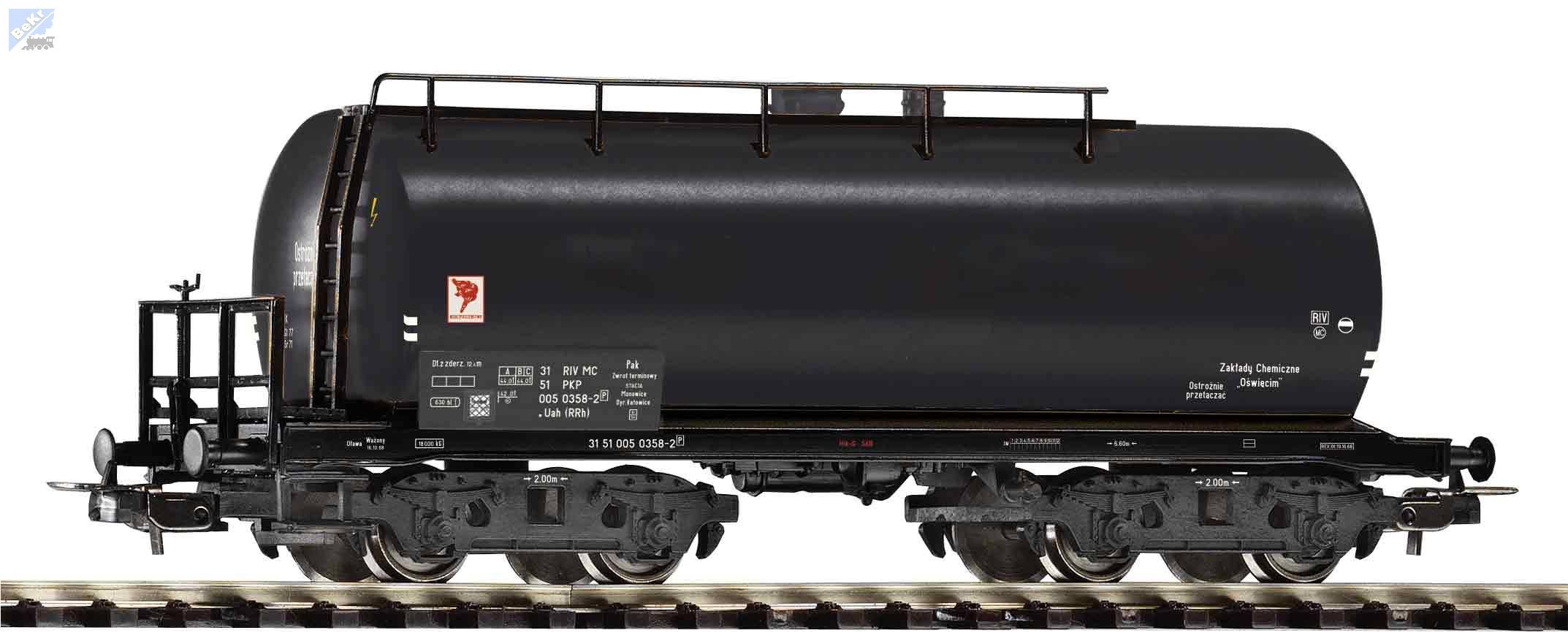 Piko 24515 Kotlový 4-osý vůz Uah (RRh) s brzdařskou plošinou PKP