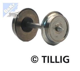 Tillig 08818 Dvojkolí soustružené průměr 7,5 mm, oska 18,5 mm jednostranně izolované