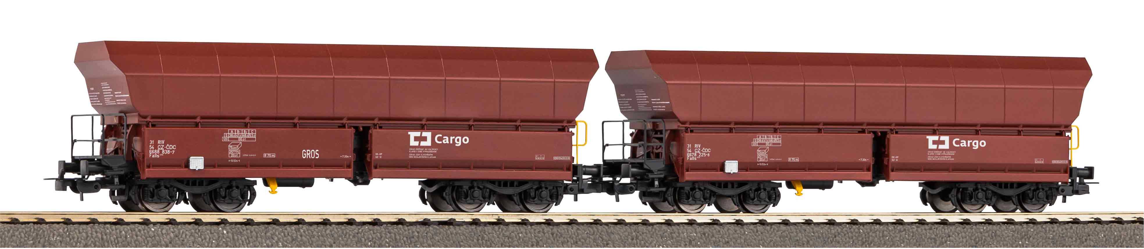 Piko 58291 Set dvou výsypných 4-osých vozů Falls ČD Cargo